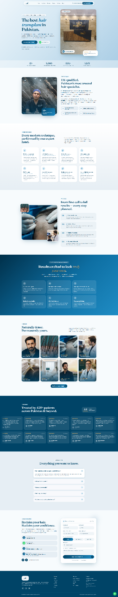 Hair Transplant Clinic — UK-qualified hair specialist site