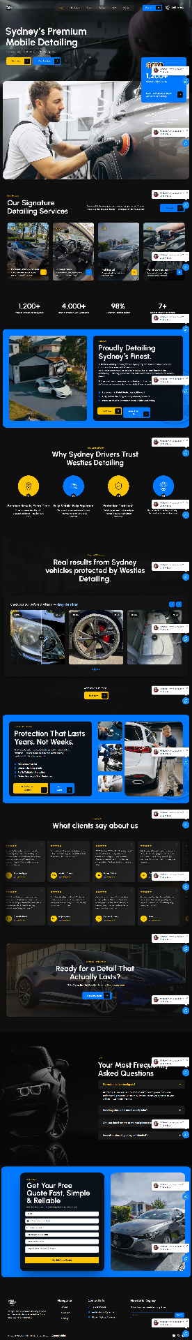 Westies Mobile Detailing — Sydney's premium mobile detailing site